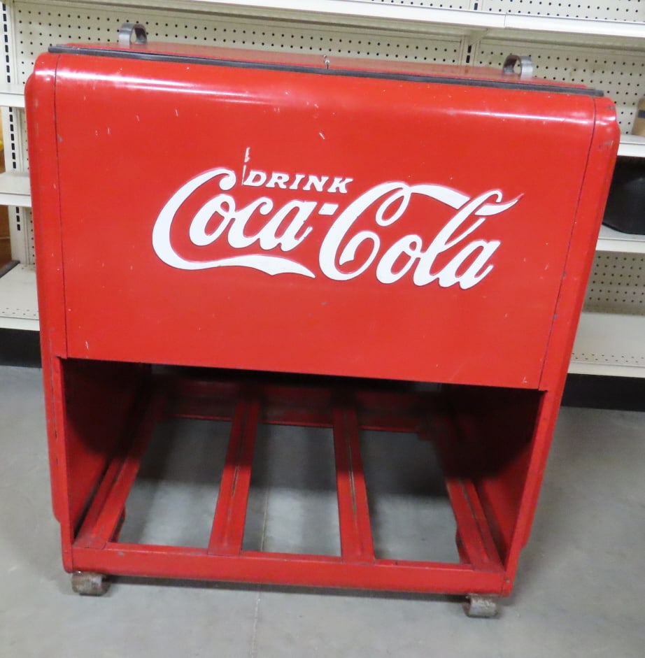 1930-40's Drink Coca-Cola Ice Cold Standard Cooler - 4