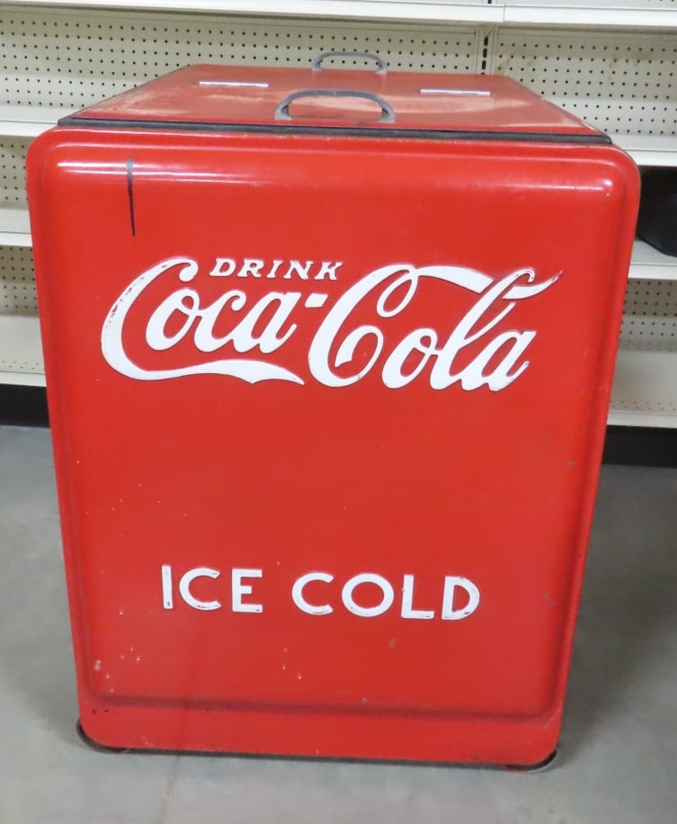 1930-40's Drink Coca-Cola Ice Cold Standard Cooler - 5