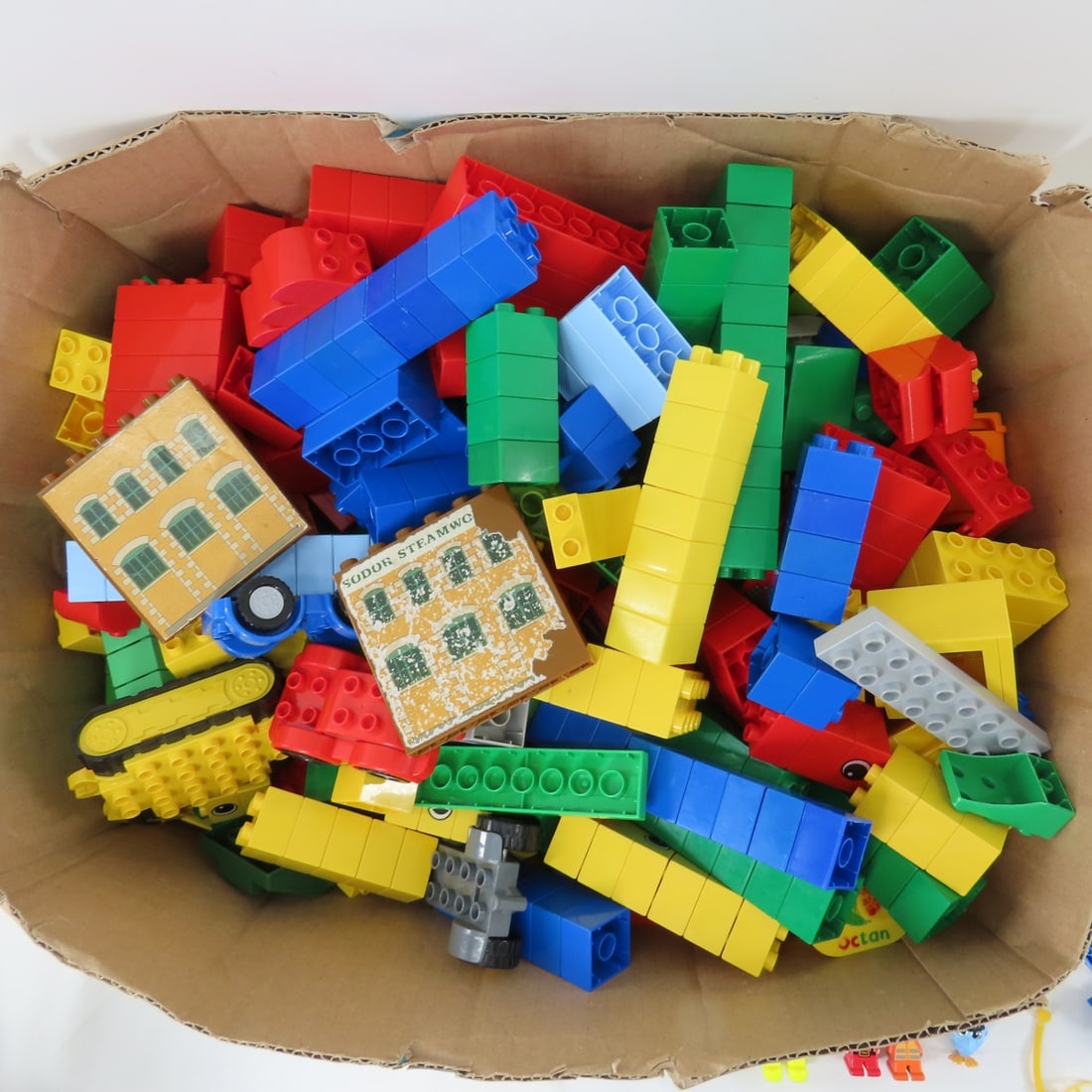 Collection of Duplo Building Bricks, Cars, People - 2