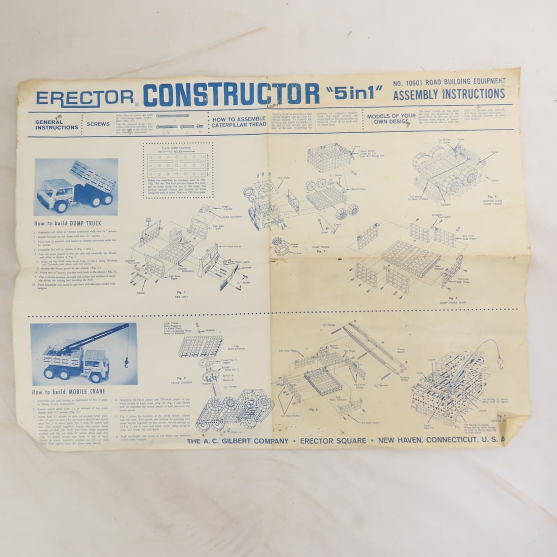 Collection of Vintage Erector Set Parts & Wood Box - 3