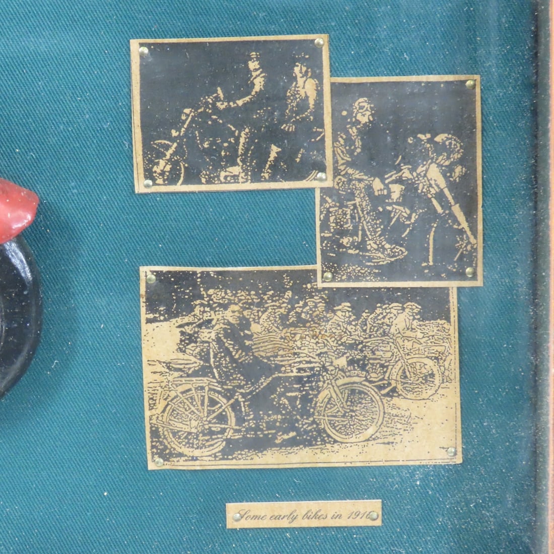 Stars & Stripes Resin Motorcycle Shadow Box - 6