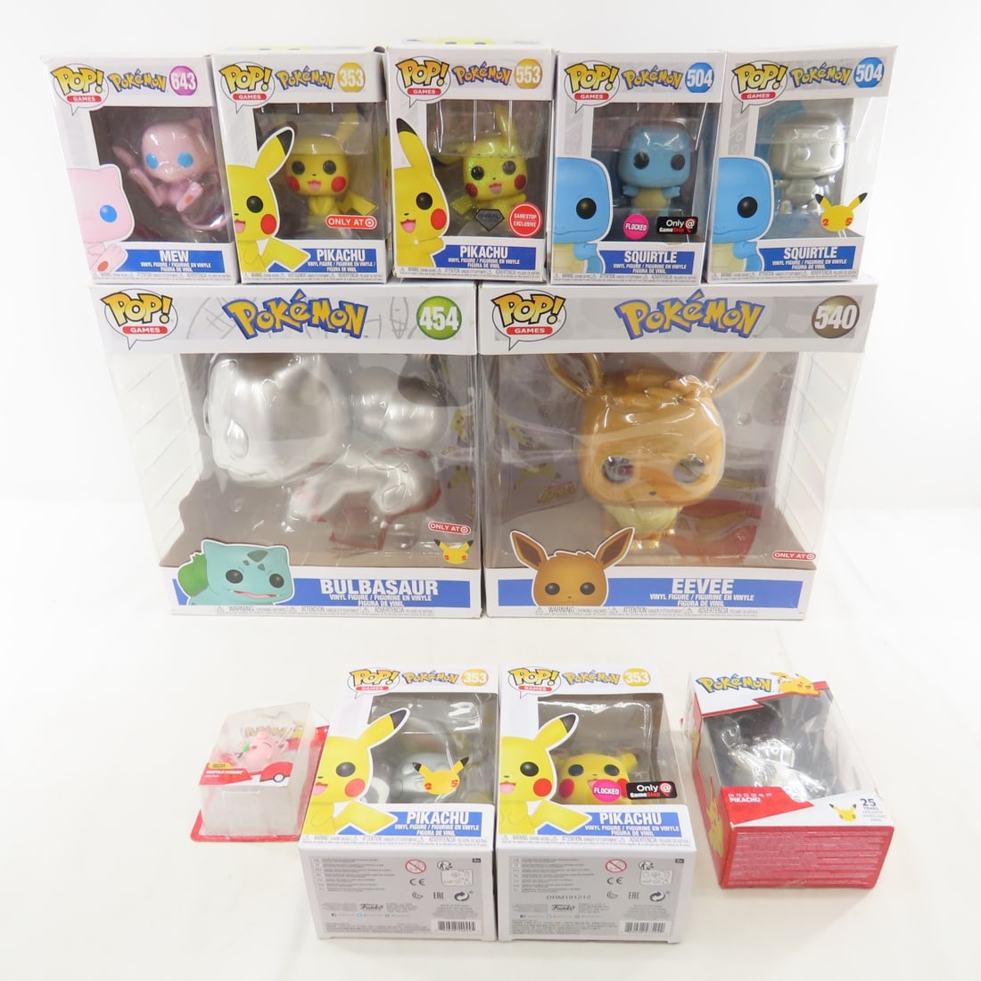 10 Funko Pop Pokemon Figures, Pikachu and Others - 2