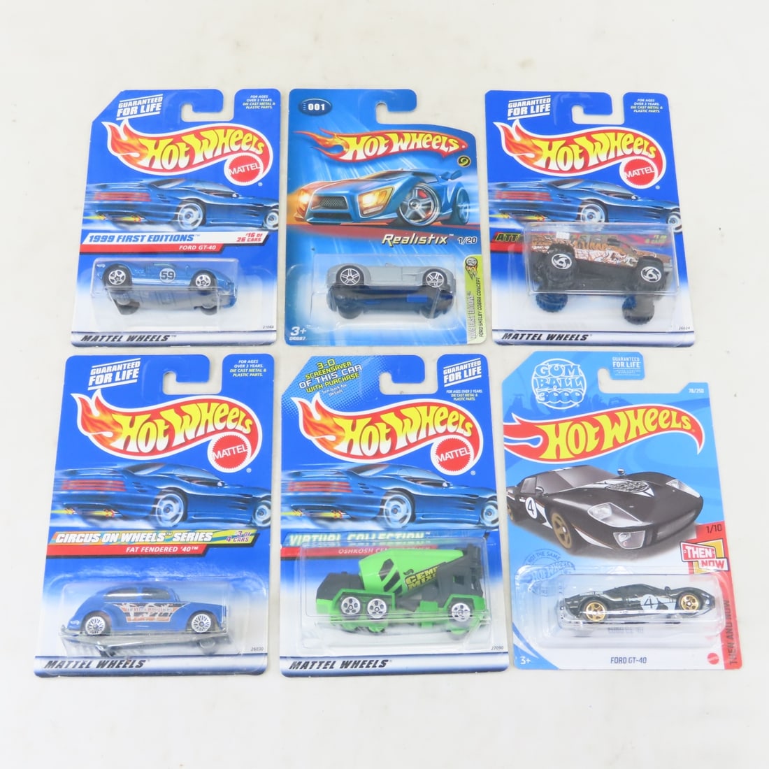 50 1990s & 2000s Hot Wheels Diecast Cars on cards - 6