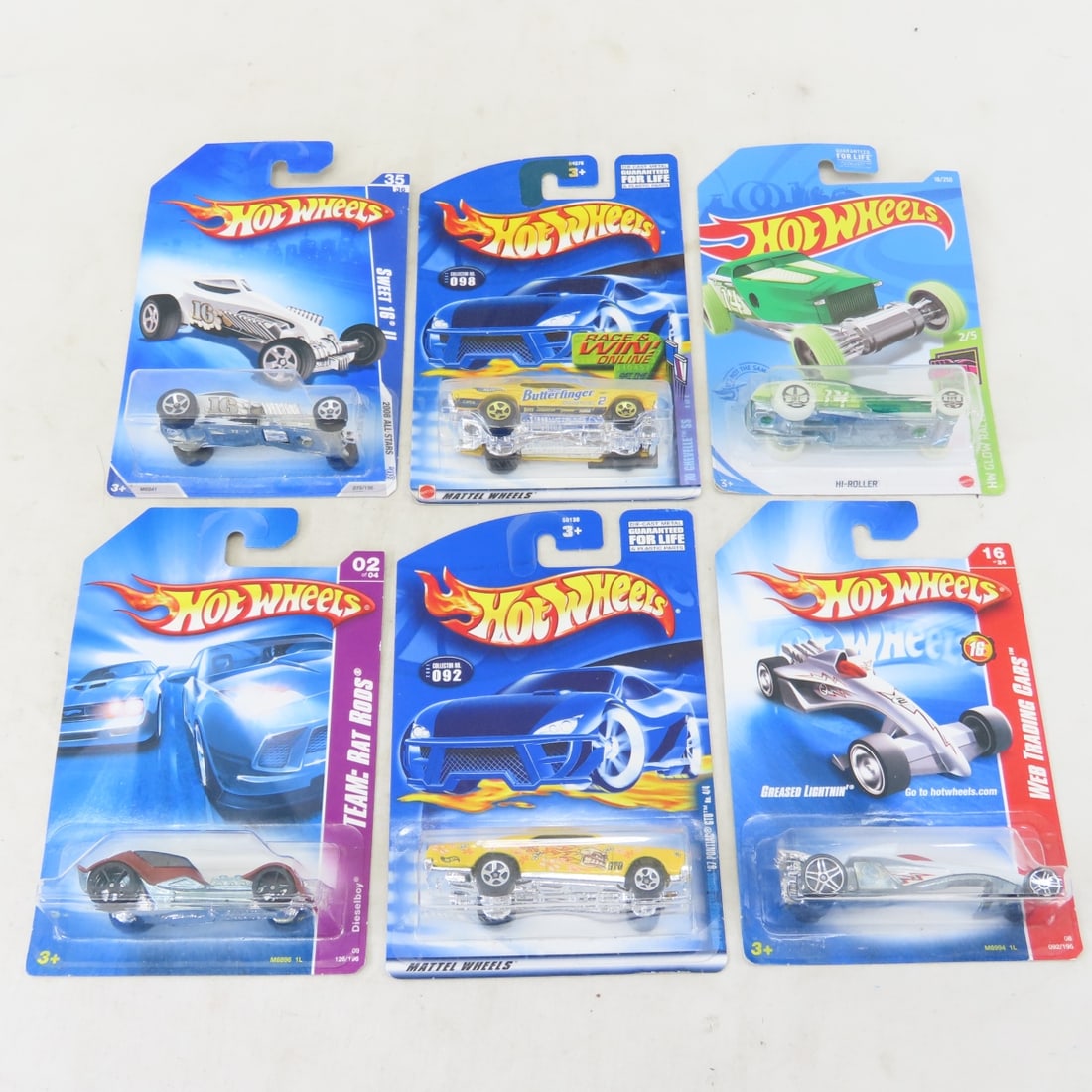 50 1990s & 2000s Hot Wheels Diecast Cars on cards - 2
