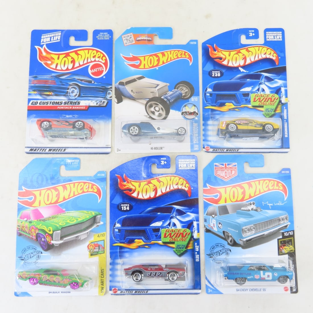 50 1990s & 2000s Hot Wheels Diecast Cars on cards - 4