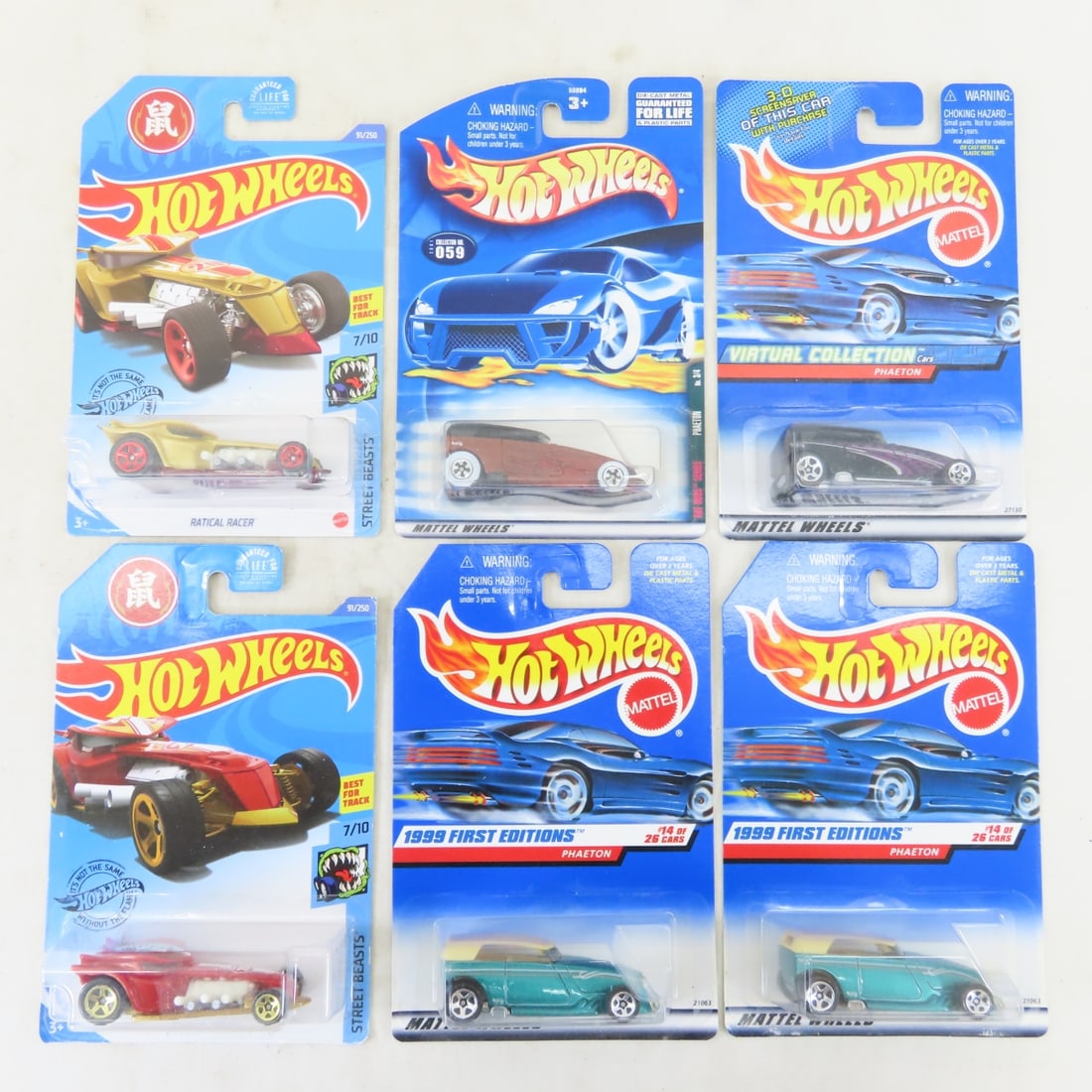 50 1990s & 2000s Hot Wheels Diecast Cars on cards - 5