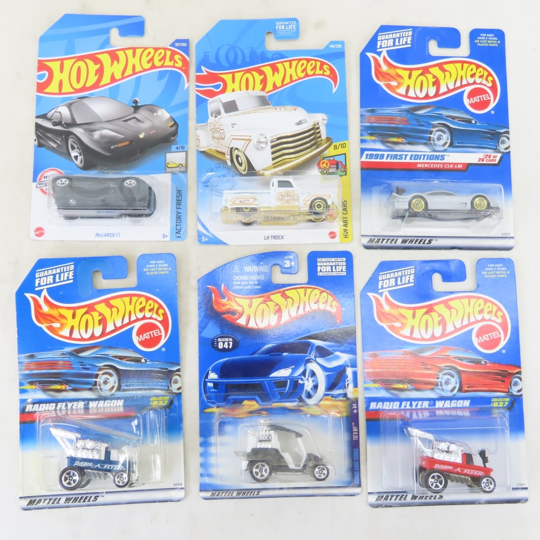 50 1990s & 2000s Hot Wheels Diecast Cars on cards - 2
