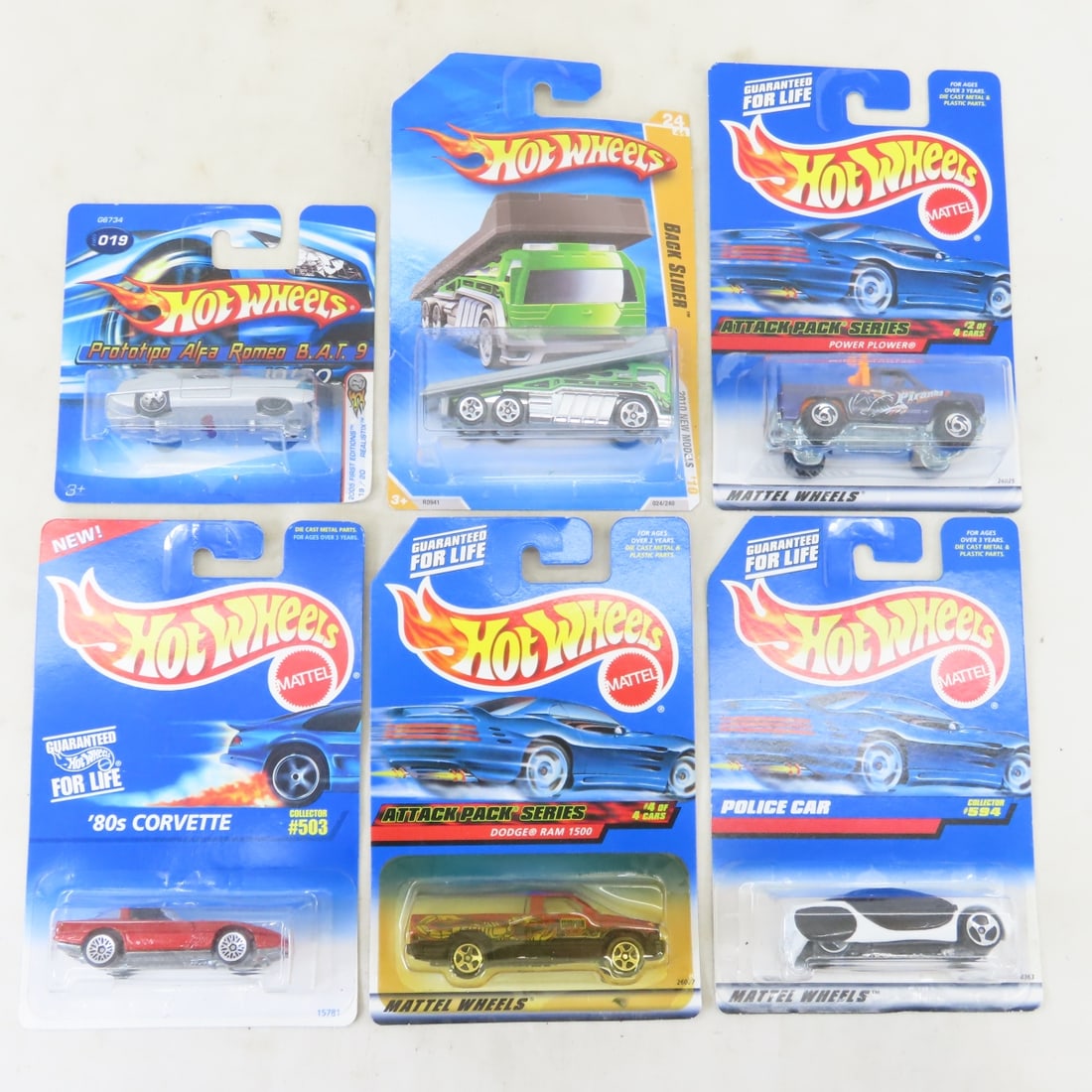 50 1990s & 2000s Hot Wheels Diecast Cars on cards - 6