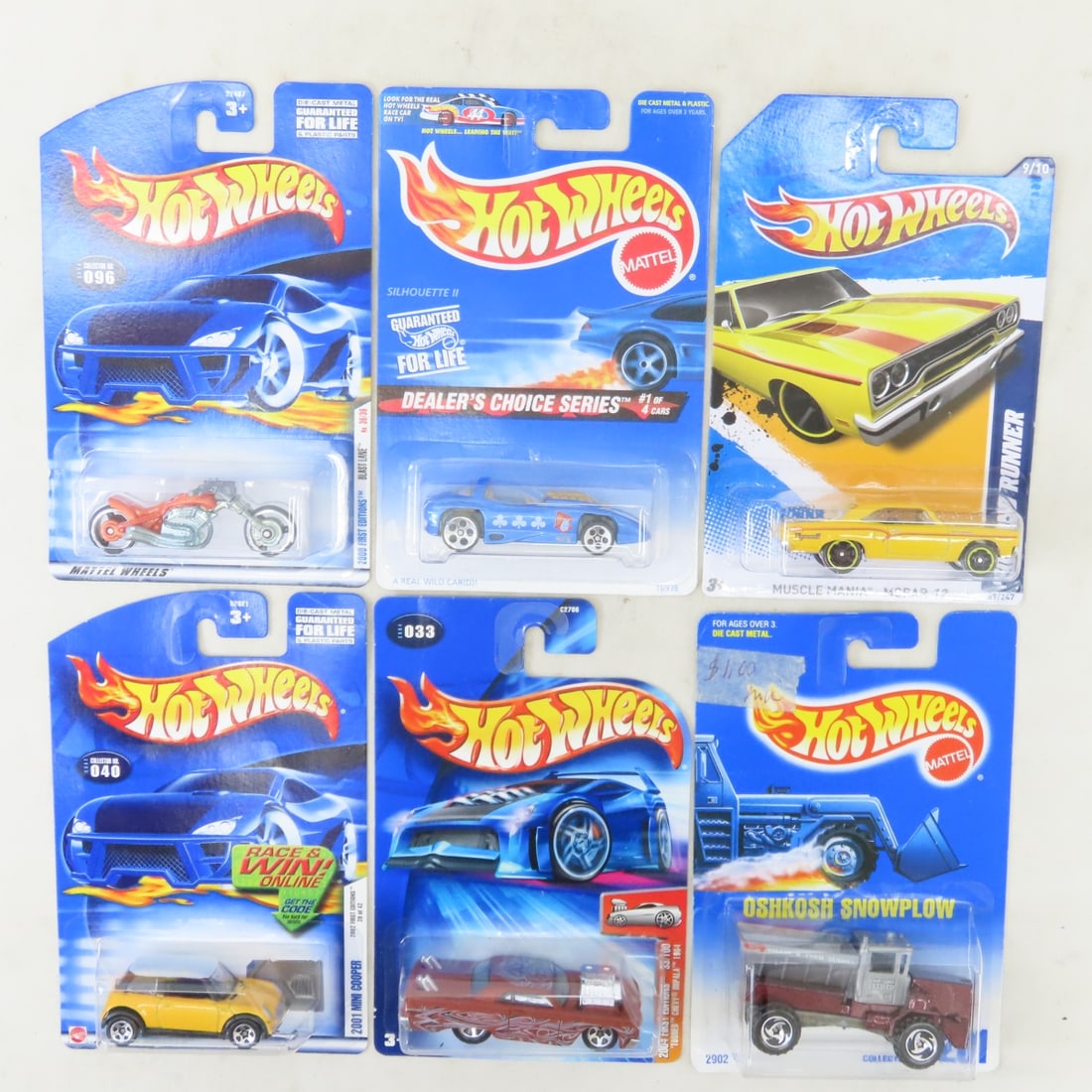 50 1990s & 2000s Hot Wheels Diecast Cars on cards - 6