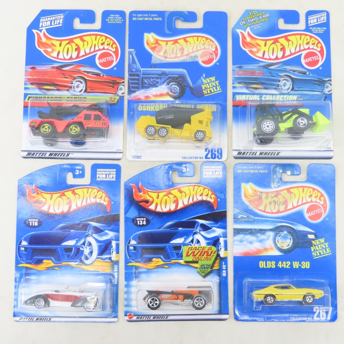 50 1990s & 2000s Hot Wheels Diecast Cars on cards - 8