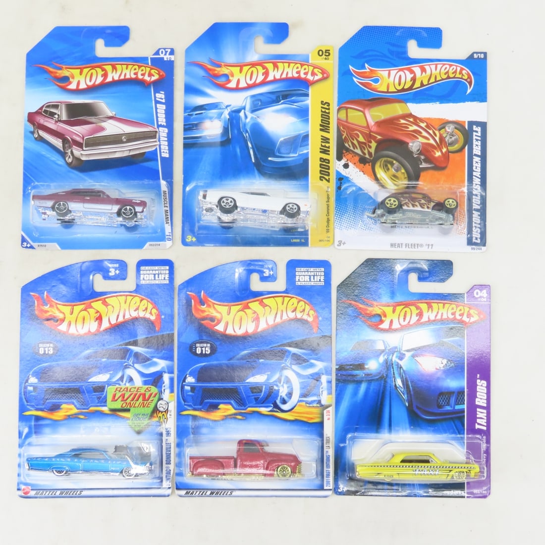 50 1990s & 2000s Hot Wheels Diecast Cars on cards - 2