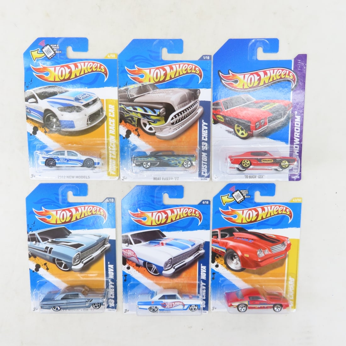 50 1990s & 2000s Hot Wheels Diecast Cars on cards - 2