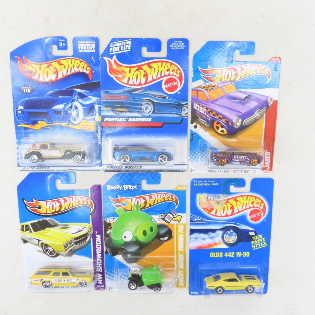50 1990s & 2000s Hot Wheels Diecast Cars on cards - 6