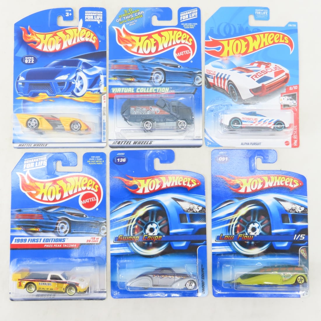 50 1990s & 2000s Hot Wheels Diecast Cars on cards - 5