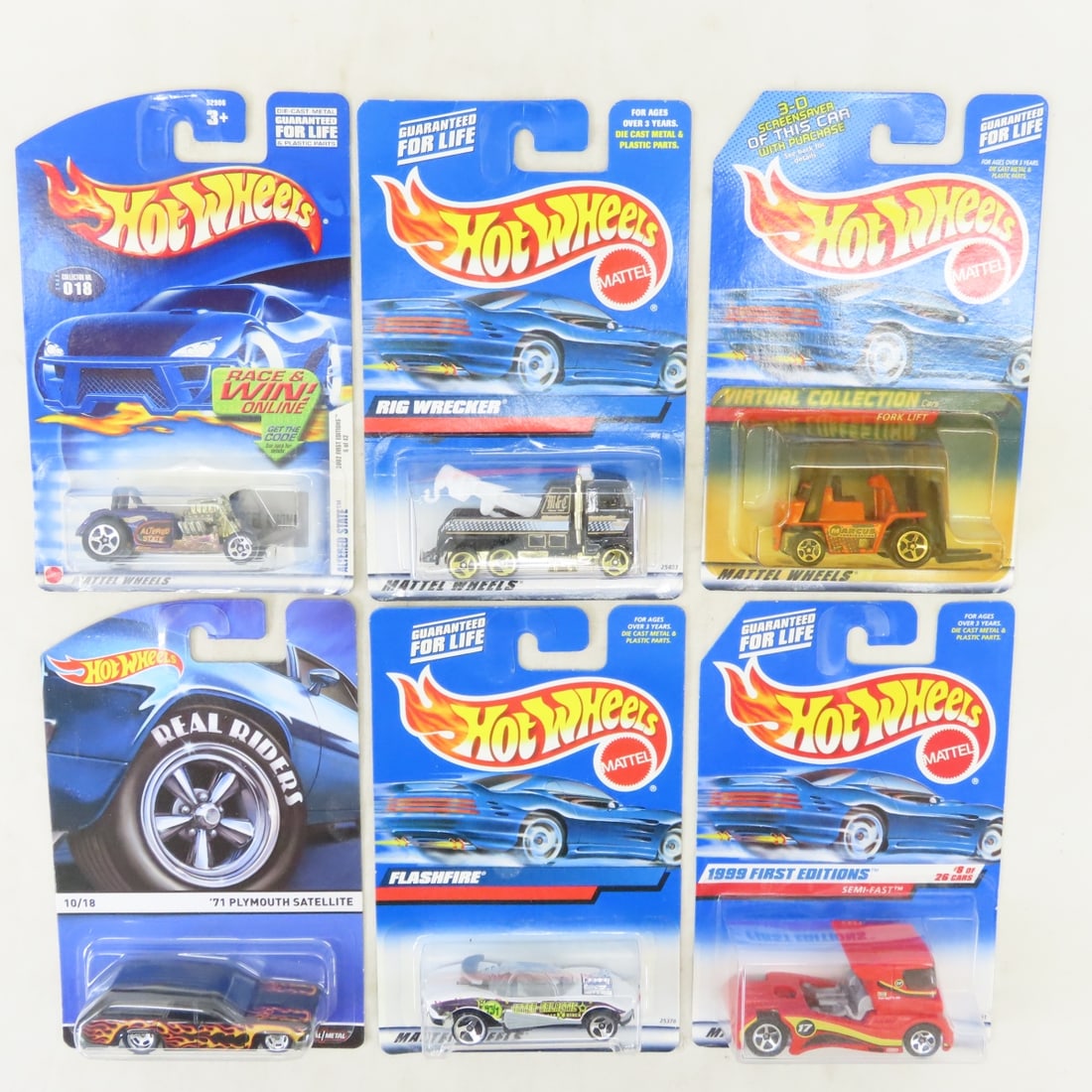 50 1990s & 2000s Hot Wheels Diecast Cars on cards - 3