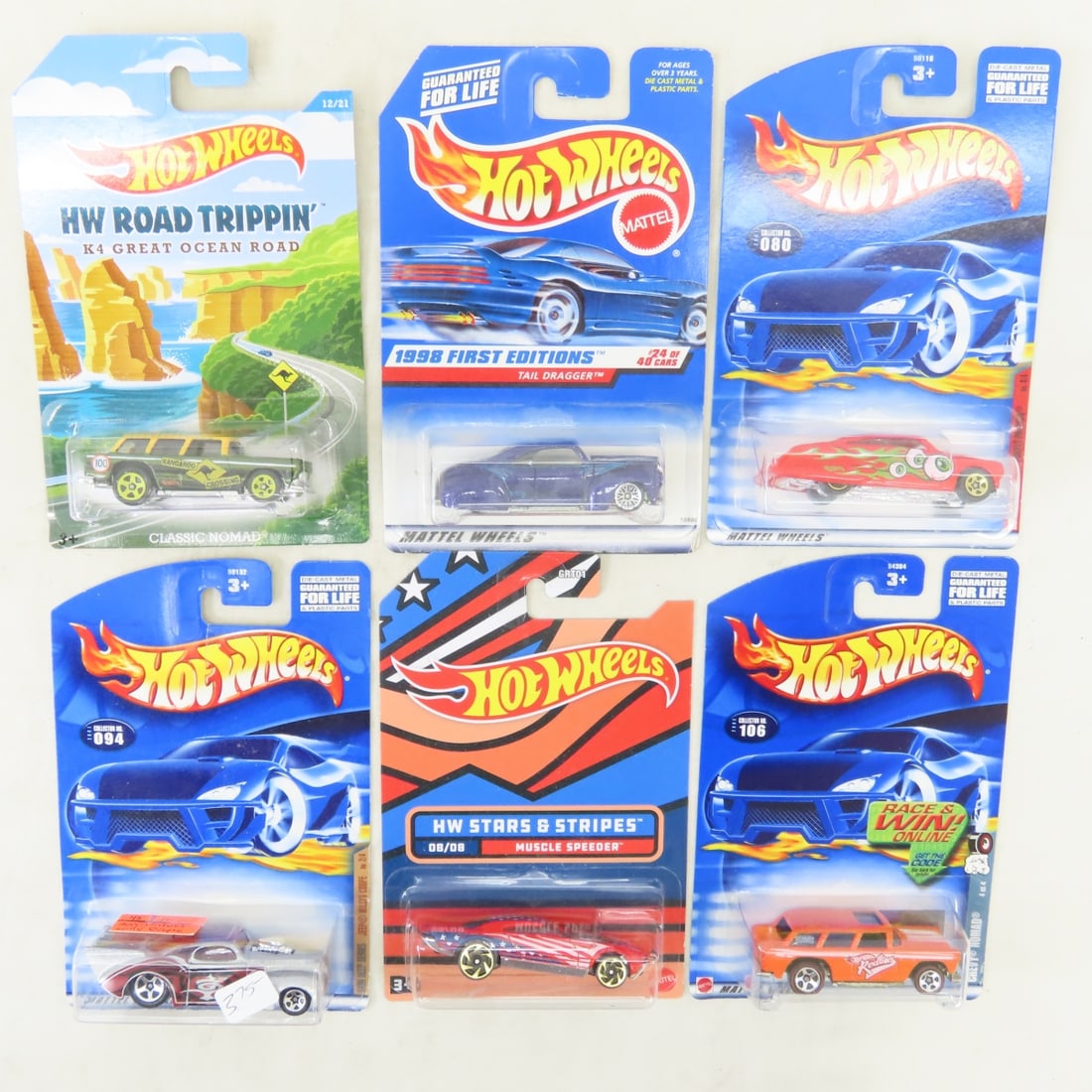 50 1990s & 2000s Hot Wheels Diecast Cars on cards - 6