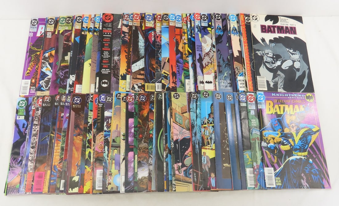 89 DC Batman comic books from 1986-1996: 89 DC Batman comic books from 1986-1996 - Included: Batman 407, 442, 444, 446, 452-453, 455, 460-461, 474, 488-489, 495, 498, 500 (foil), 501-502, 505-507, 517-518, 532, Annual 13; Detective Comics