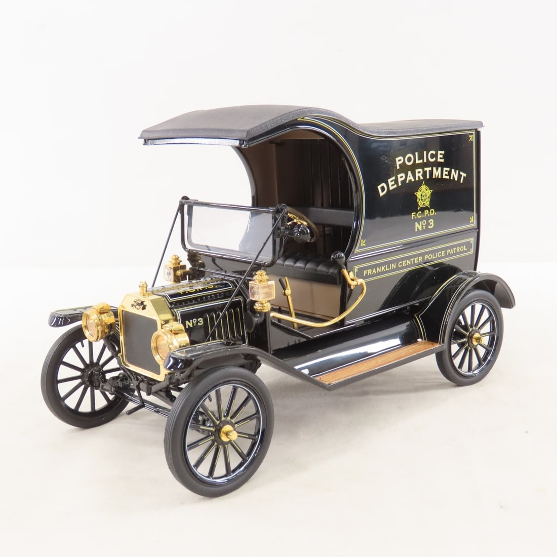 Franklin Mint & Danbury Mint Model T Police Wagons - 2