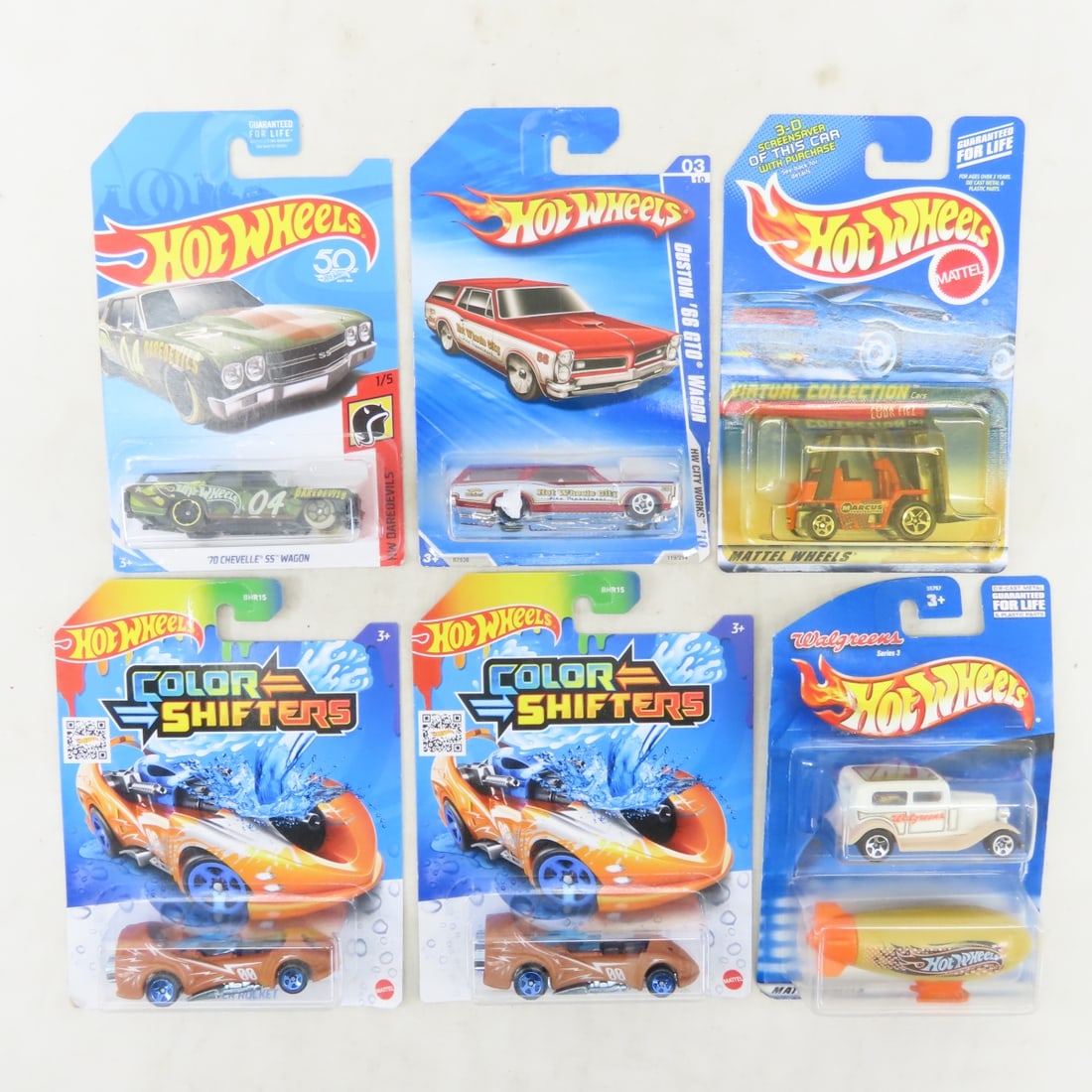 50 1990s & 2000s Hot Wheels Diecast Cars on cards - 7