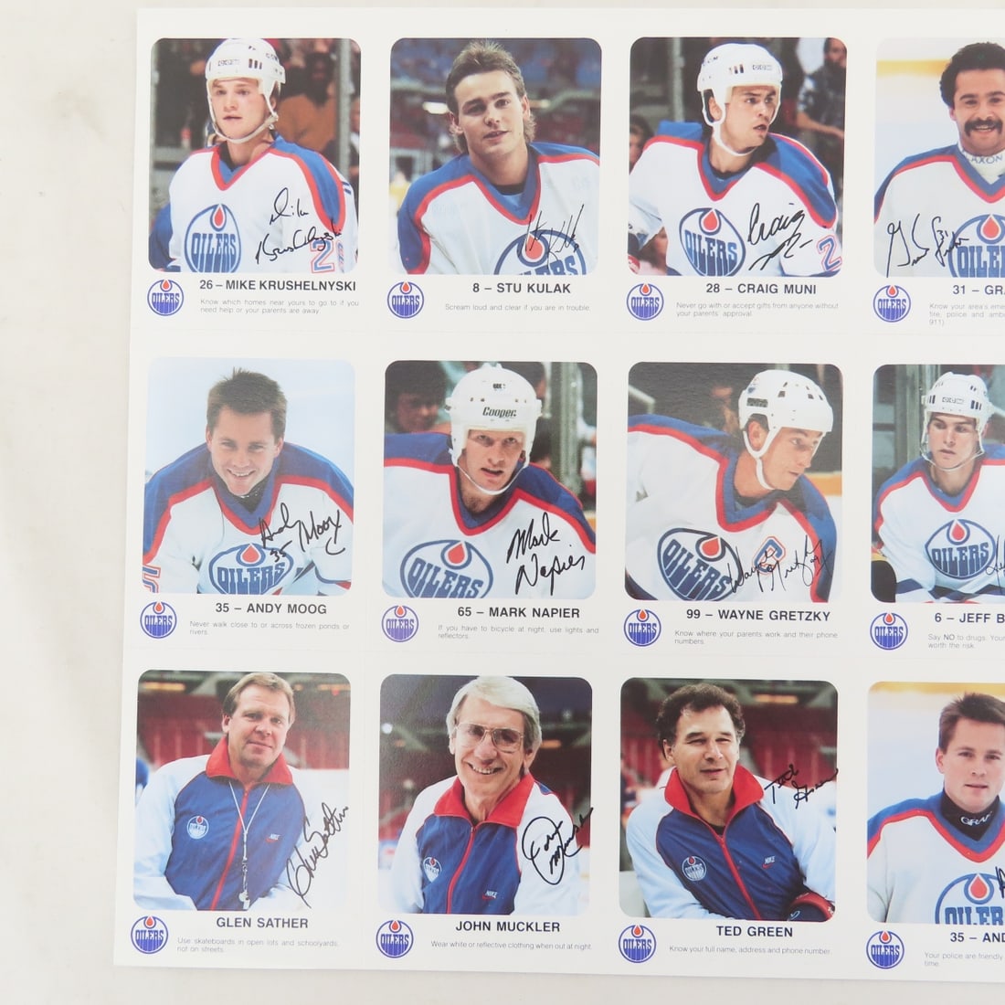 30 Uncut Oilers Hockey Old Dutch Cards- 2 Gretzky - 3