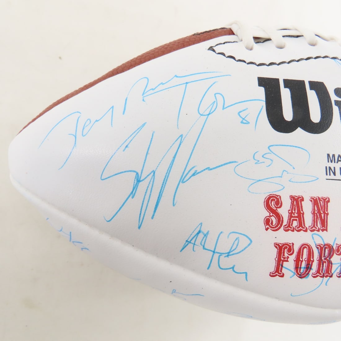 2000 SF 49er's Signed Ball- Jerry Rice & Others - 3