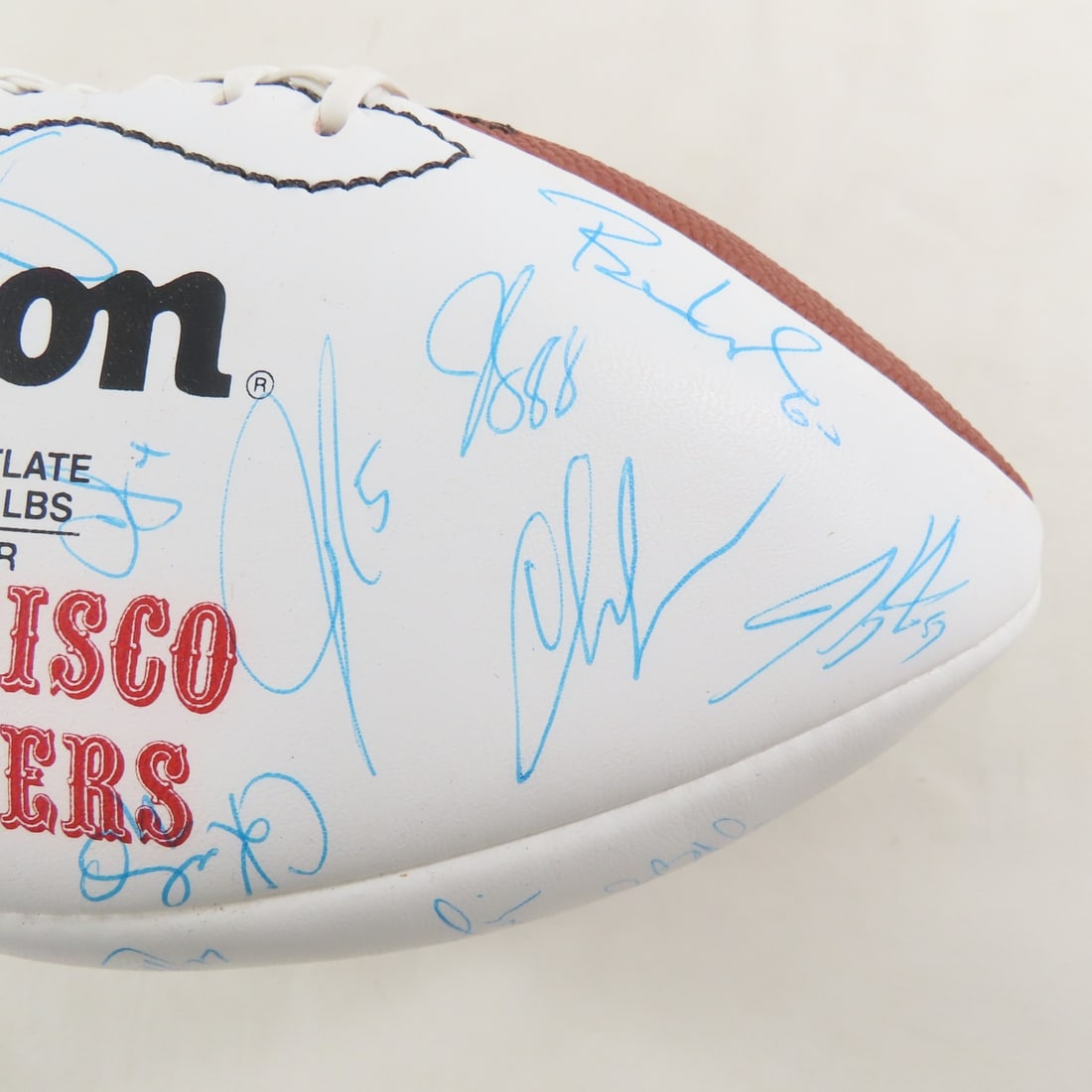 2000 SF 49er's Signed Ball- Jerry Rice & Others - 5