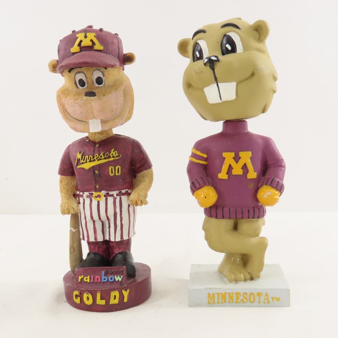 5 U of MN Gold Gopher Goldy Bobble Heads - 2