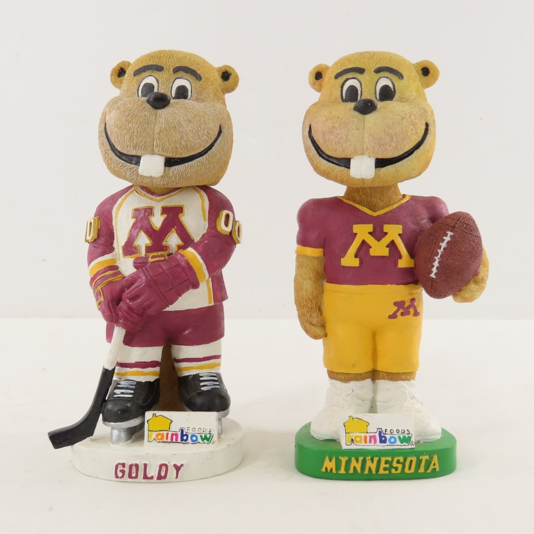 5 U of MN Gold Gopher Goldy Bobble Heads - 8