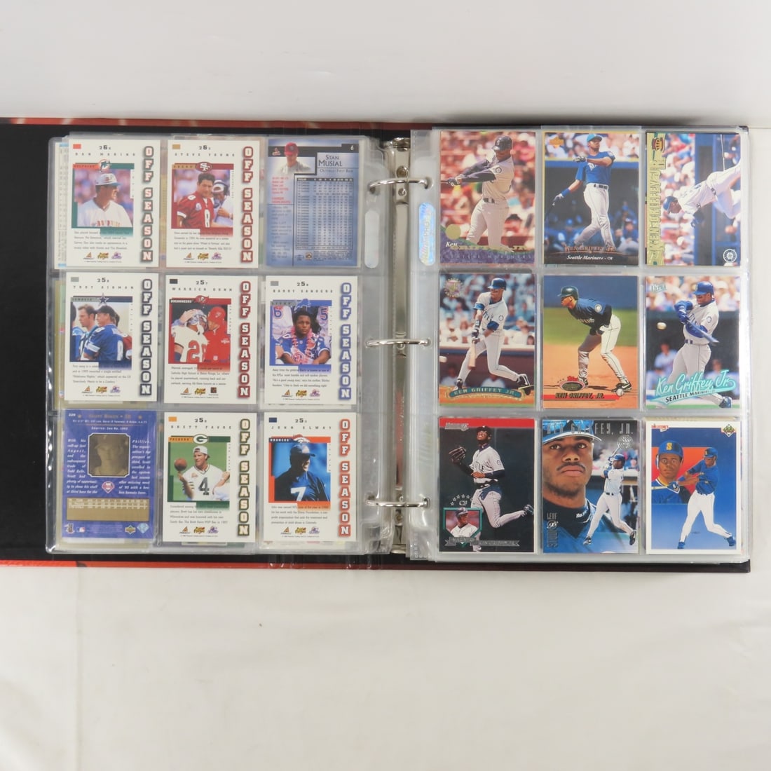 Mixed Sports Cards in Binder Pages & Loose - 5