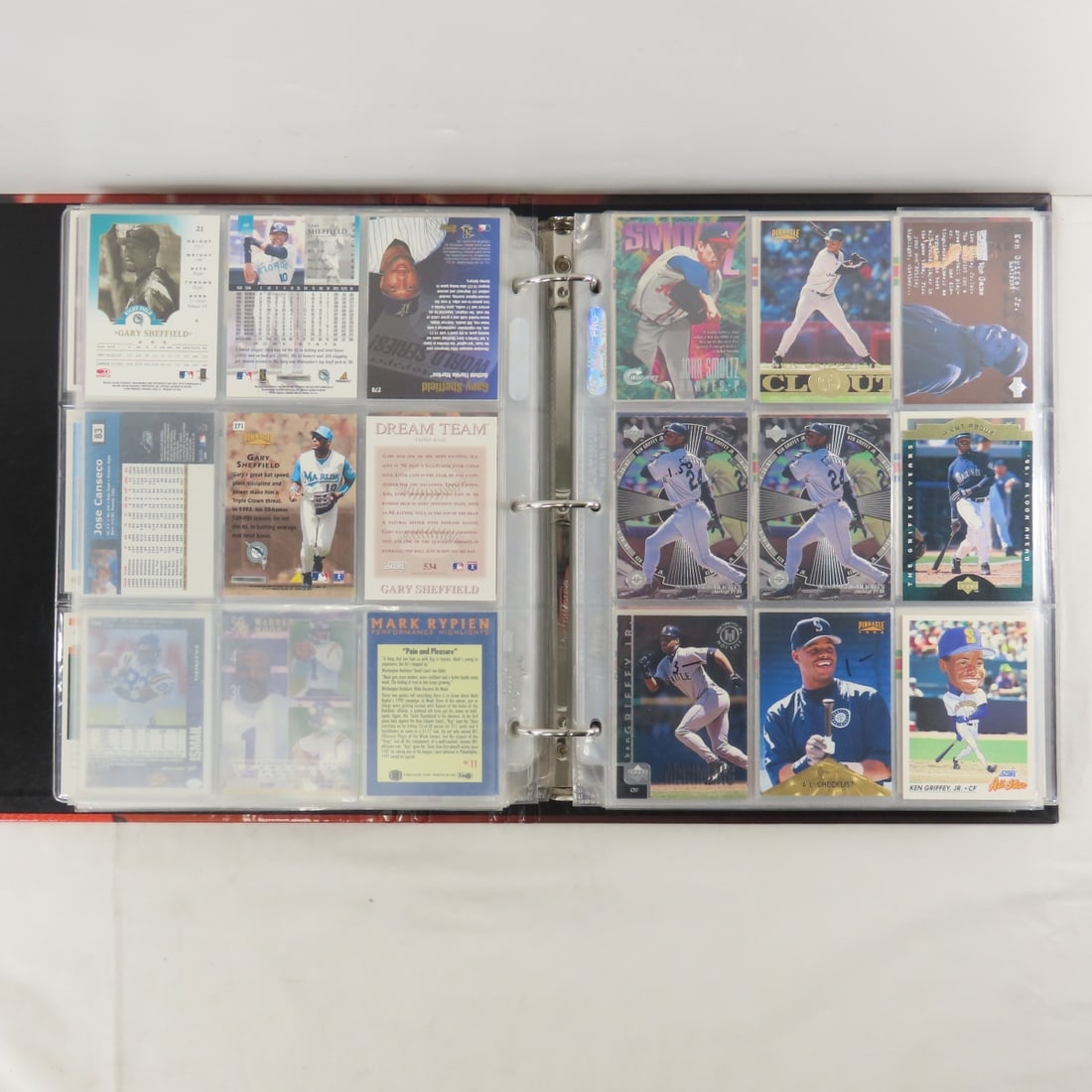 Mixed Sports Cards in Binder Pages & Loose - 7