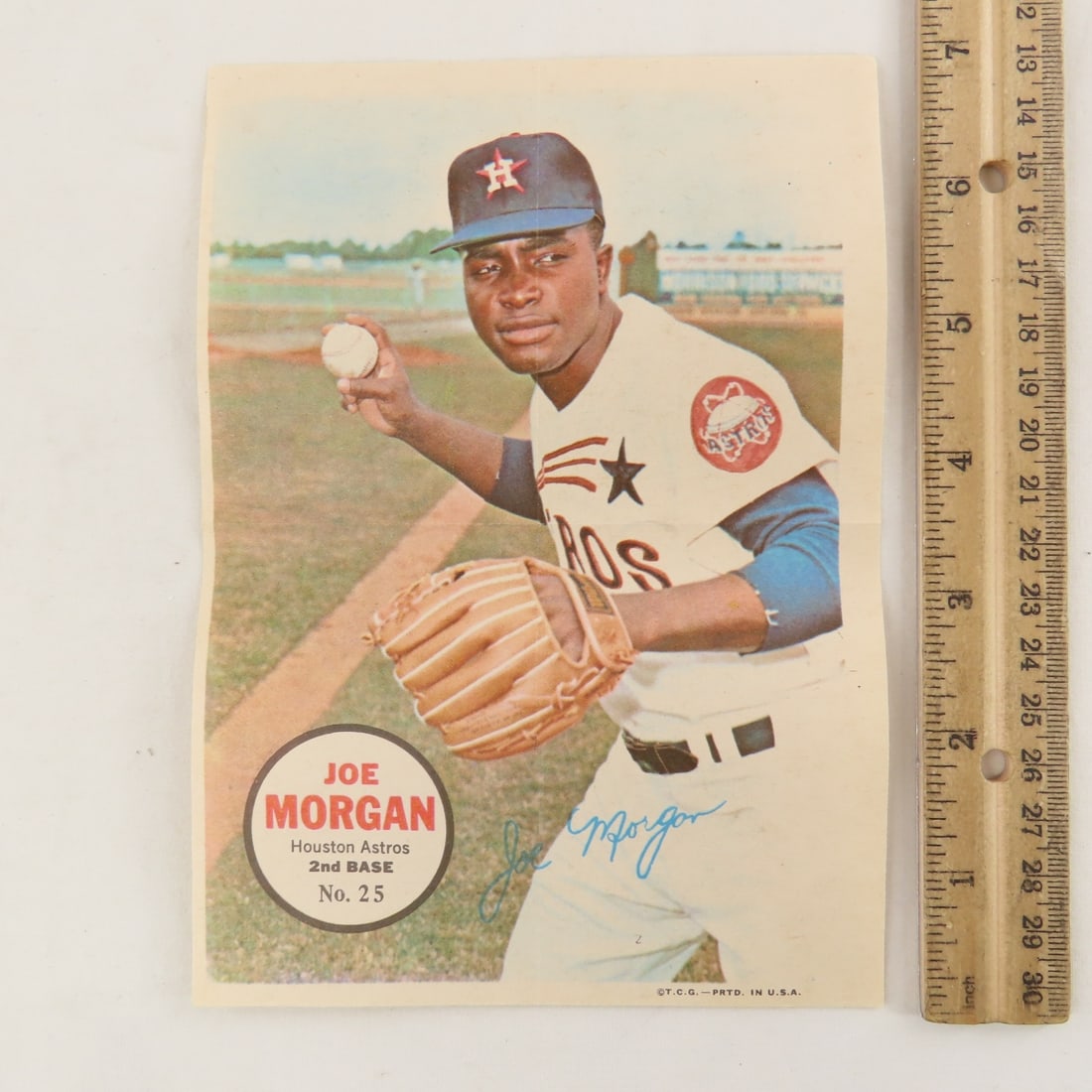 11 1967 Topps 5x7 Pin-Up Posters- Marichal, Morgan - 2