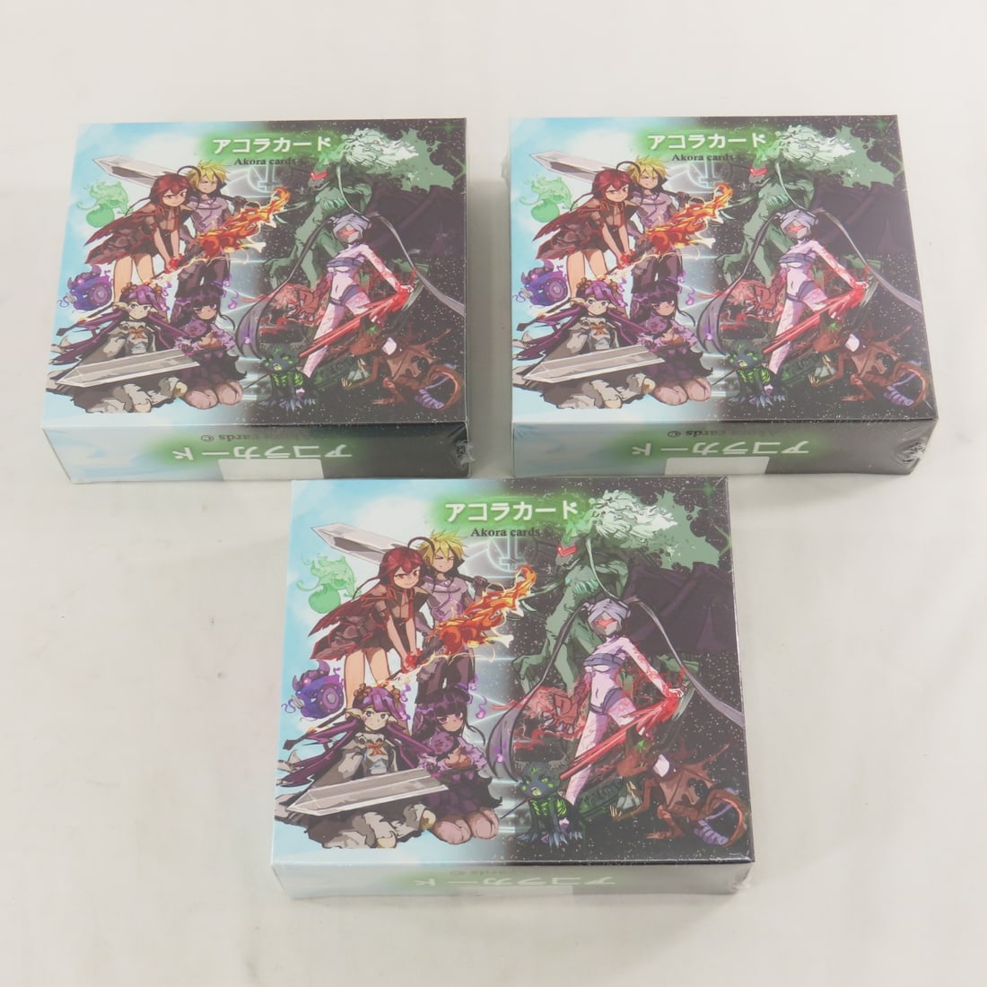3 Sealed Akora Counter Packs & 3 Spellbound Wings - 4