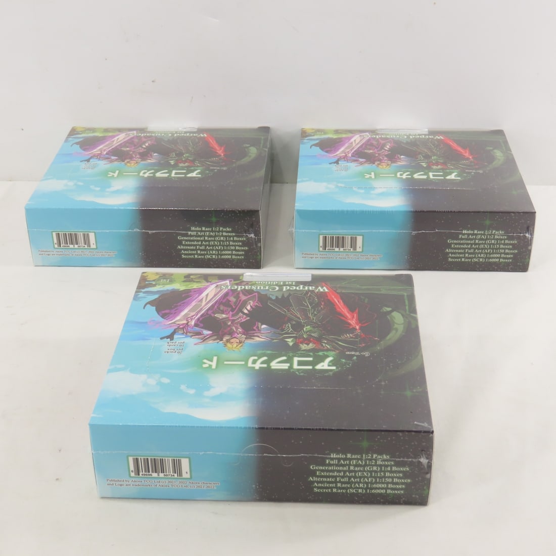 3 Sealed Akora Counter Packs & 3 Spellbound Wings - 7