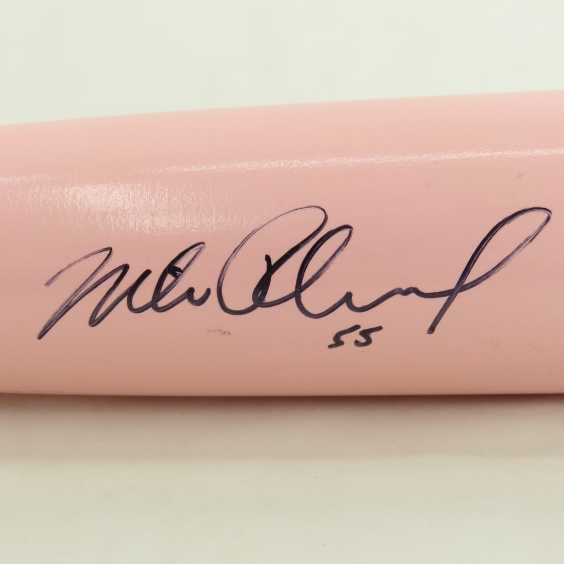 Mike Redmond #55 MN Twins Signed Baseball Bat - 2