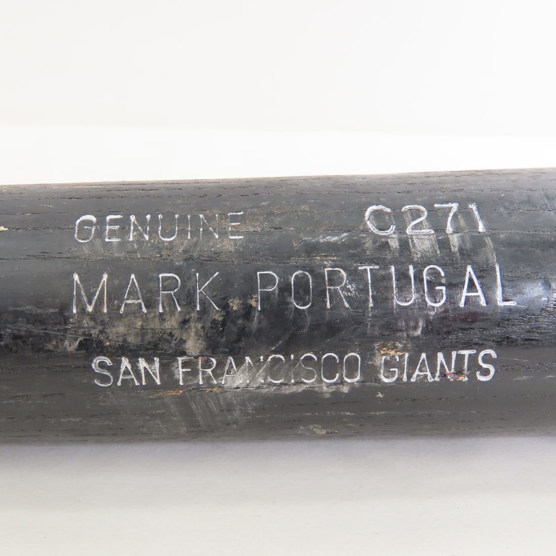 Mark Portugal SF Giants Signed Baseball Bat - 3