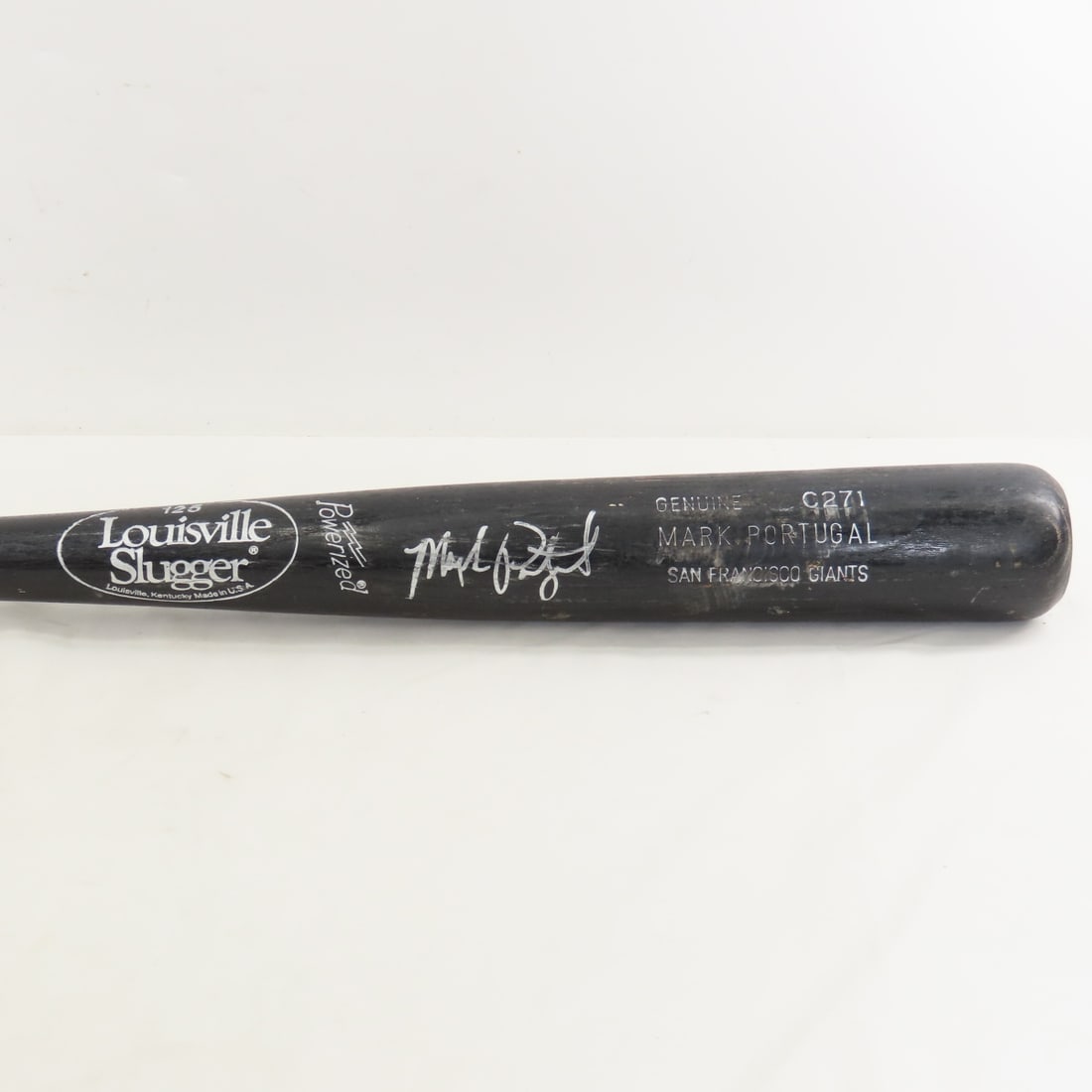 Mark Portugal SF Giants Signed Baseball Bat - 6
