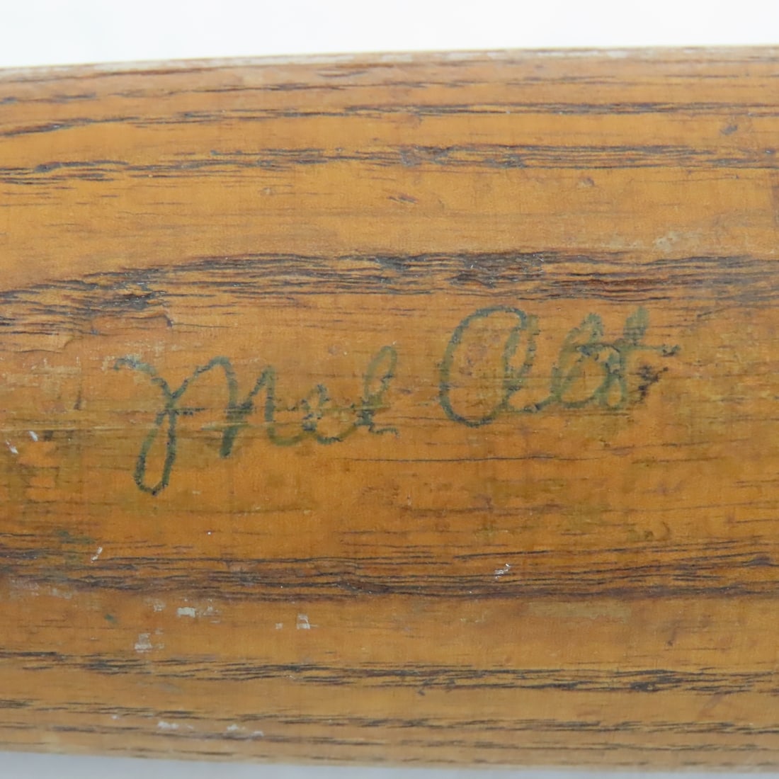 Mel Ott Autographed Winner No 90 Regulation Bat - 2