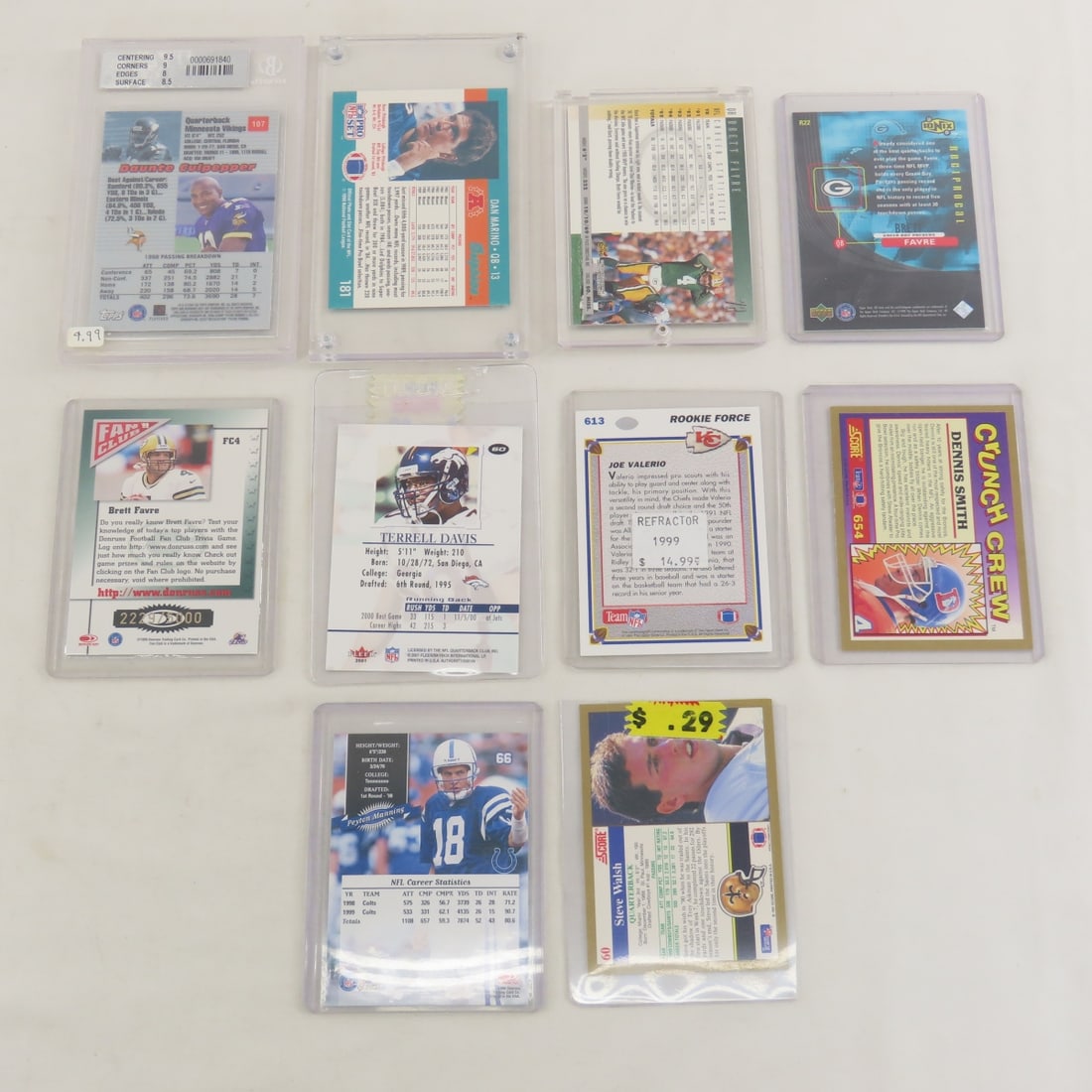 1990's Lose Football Cards & Graded Culpepper - 3