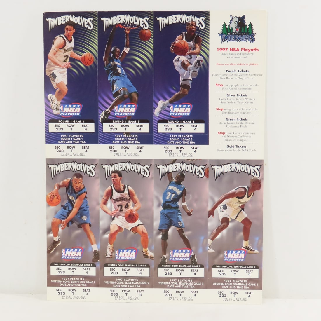 MN Timberwolves Bobbleheads, Tickets & More - 2
