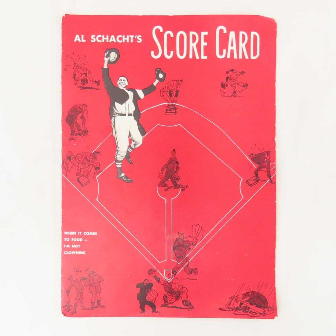 Al Schacht's Scorecards & Menu- 1 Signed & More - 6