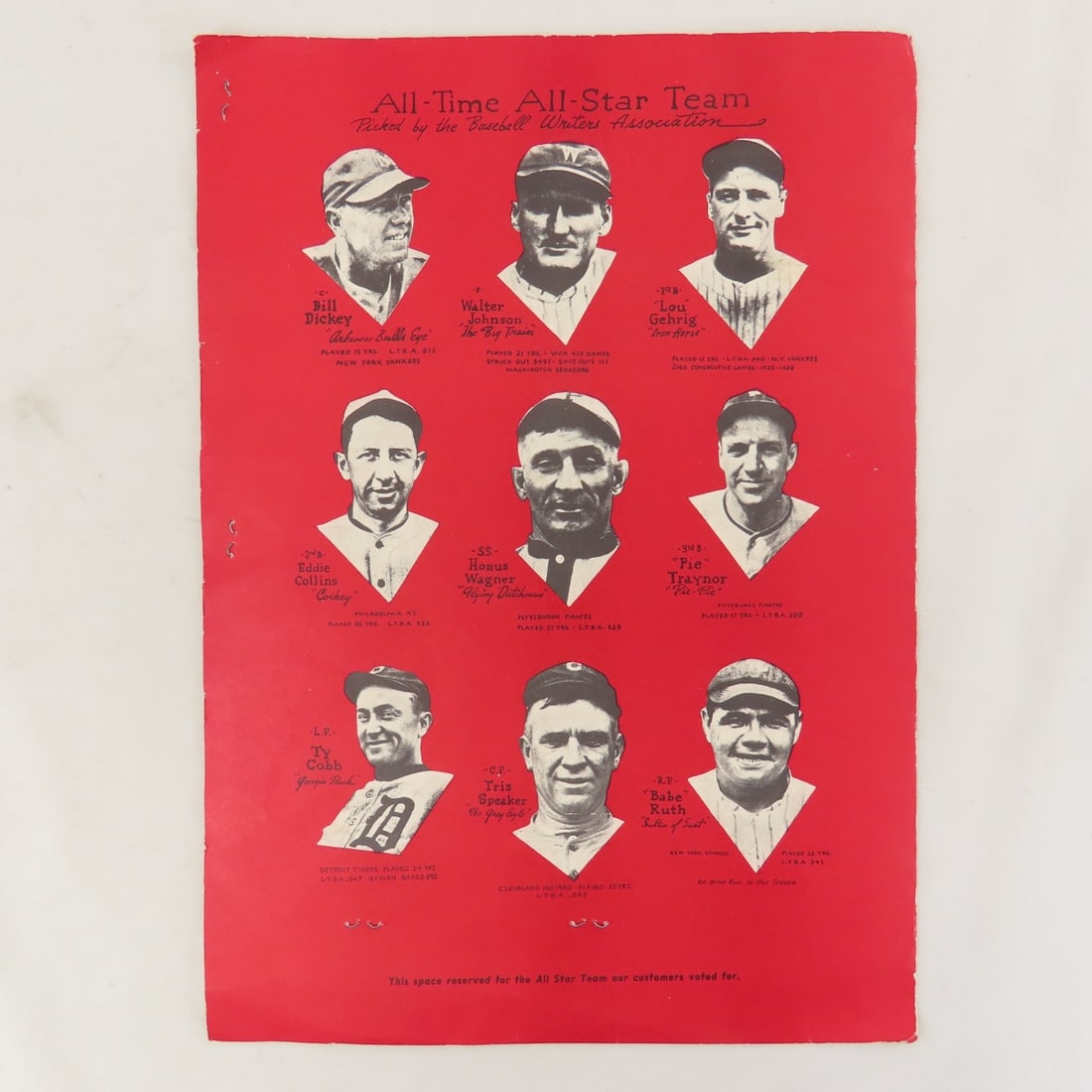 Al Schacht's Scorecards & Menu- 1 Signed & More - 8