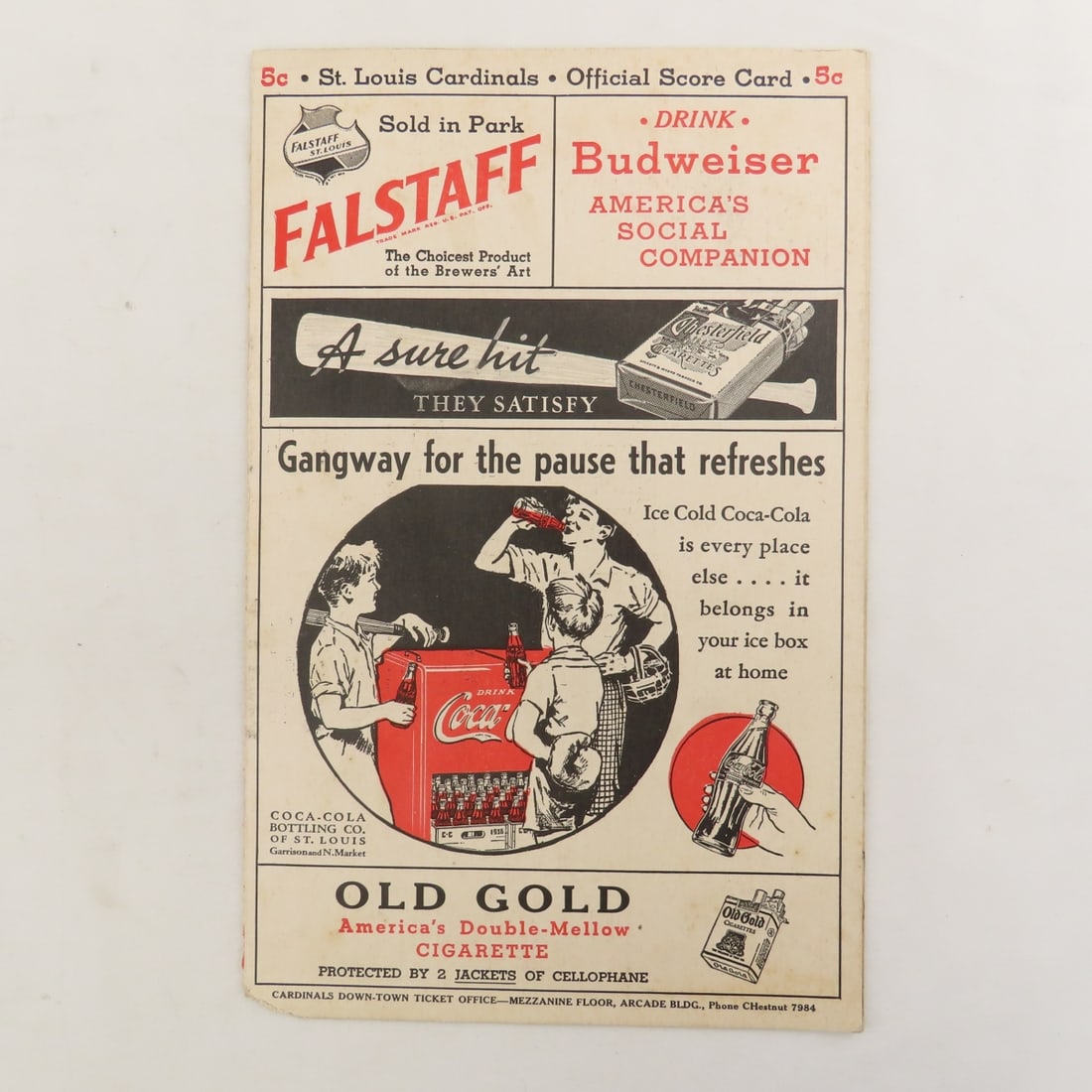 1930's Wheaties Prints & 1936 Scorecard - 2