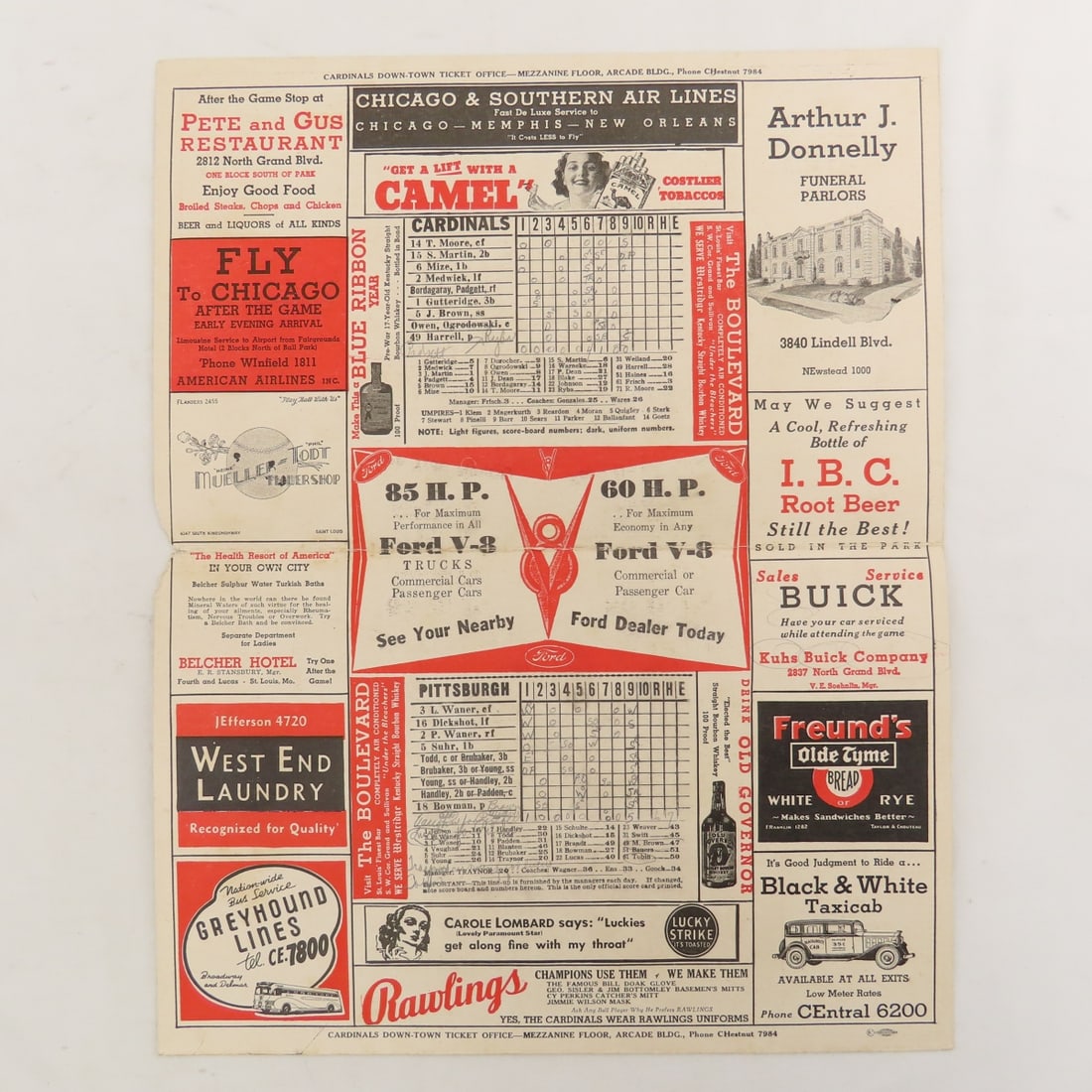 1930's Wheaties Prints & 1936 Scorecard - 3