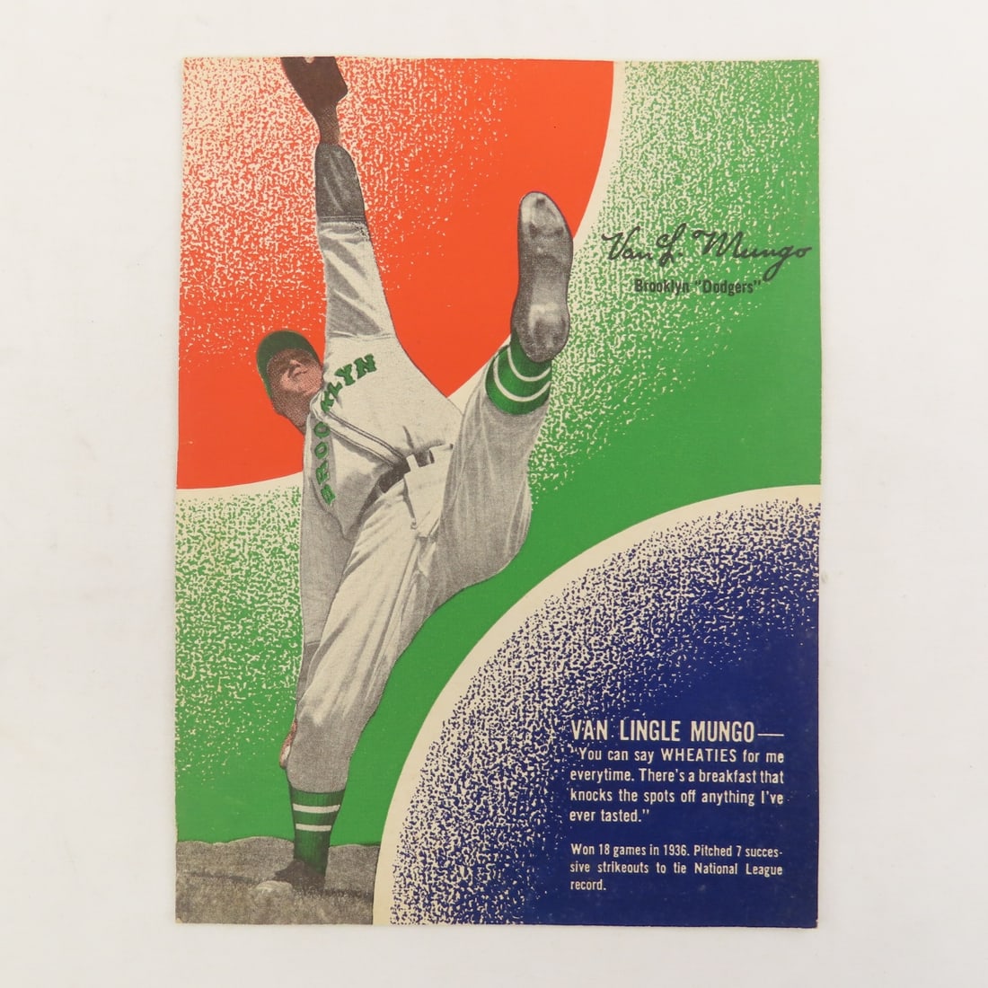 1930's Wheaties Prints & 1936 Scorecard - 5
