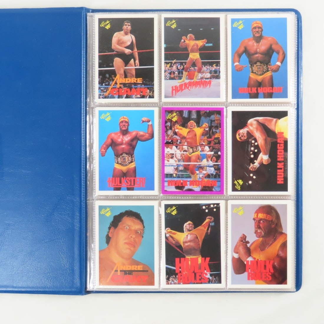 180 Sharp Wrestling Cards in Album- Andre, Hogan - 2