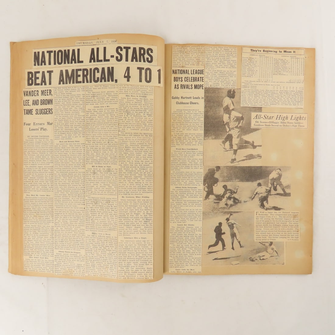 1934-1955 Baseball Scrapbooks- Gehrig and others - 11