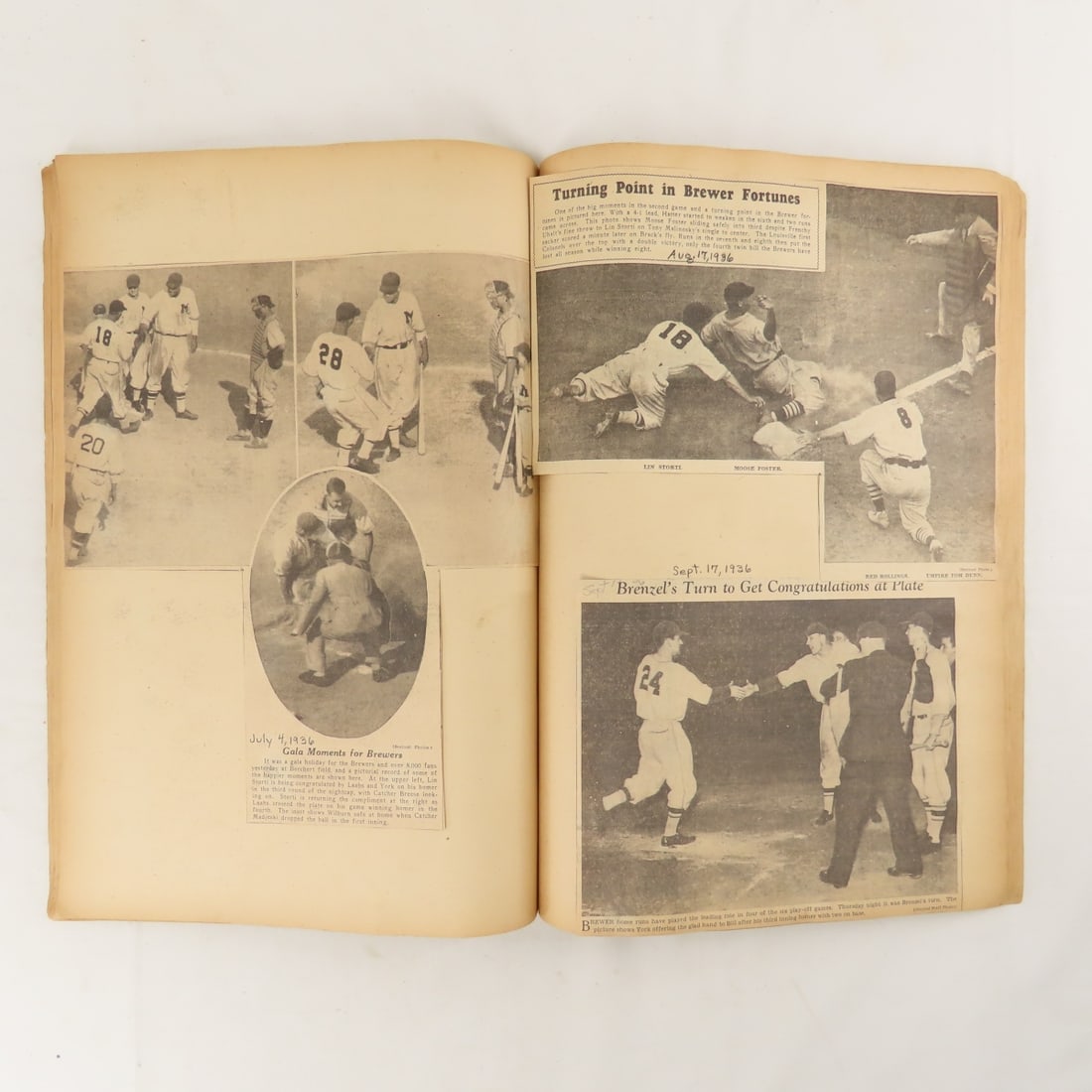 1934-1955 Baseball Scrapbooks- Gehrig and others - 9