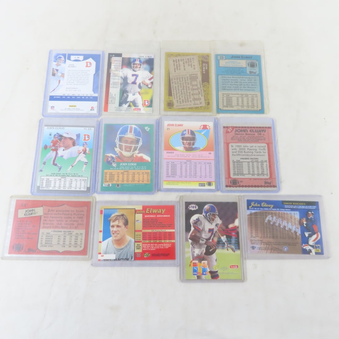 50 John Elway Football Cards with 1991 SGC MINT 96 - 3