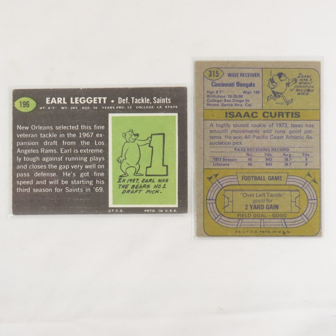 20 Assorted Vintage Football Cards 1955-78 - 15