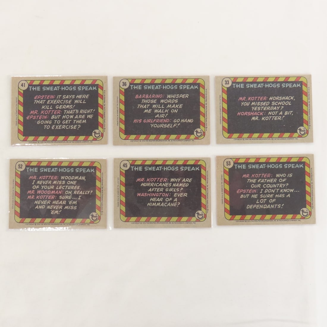 18 Welcome Back Kotter & 6 Good Times Cards - 5